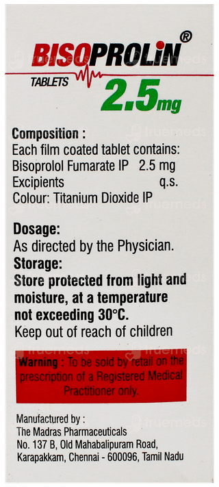 Bisoprolin 2.5Mg Tablet 10
